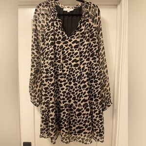 LOFT Spotted Dress